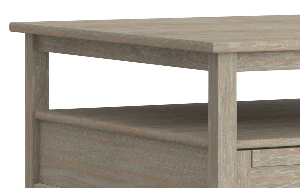 Distressed Grey | Warm Shaker 36 inch Coffee Table with 20 inch End Tables (Set of 3)