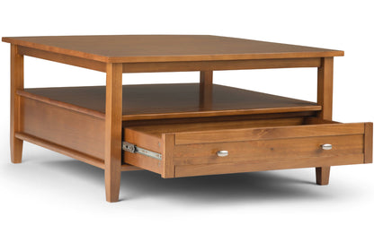 Light Golden Brown | Warm Shaker 36 inch Coffee Table with 20 inch End Tables (Set of 3)