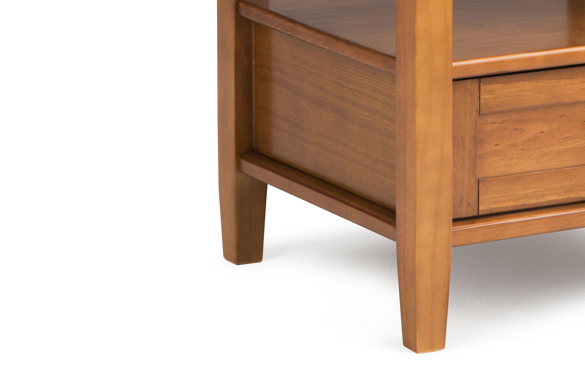 Light Golden Brown | Warm Shaker 36 inch Coffee Table with 20 inch End Tables (Set of 3)