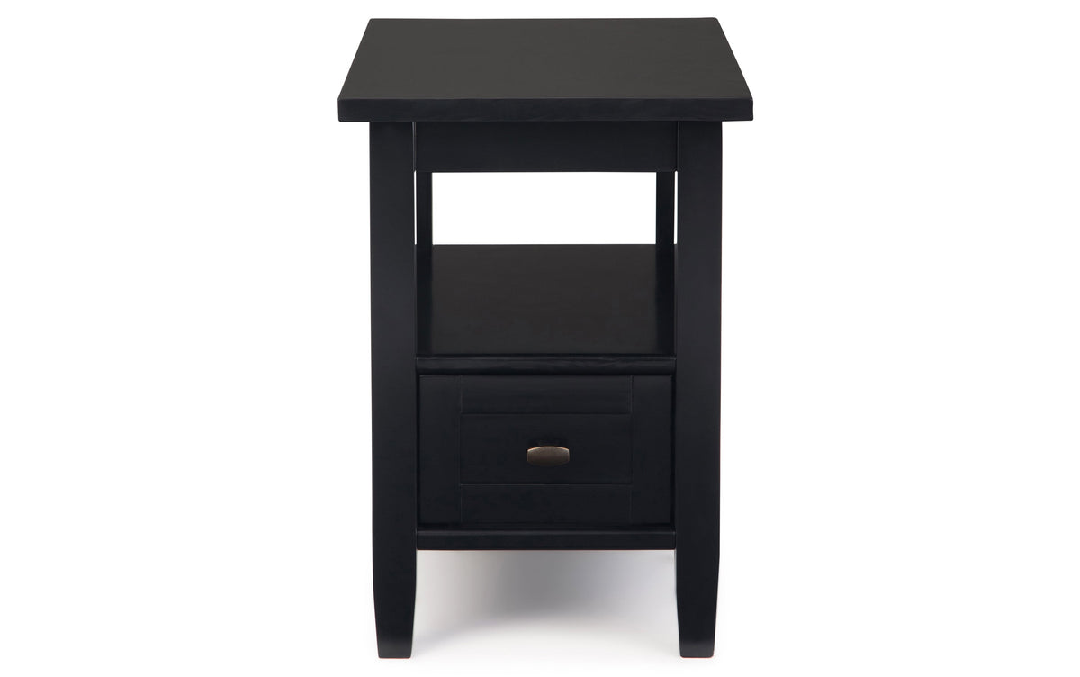 Black | Warm Shaker 48 inch Coffee Table with 14 inch End Tables (Set of 3)