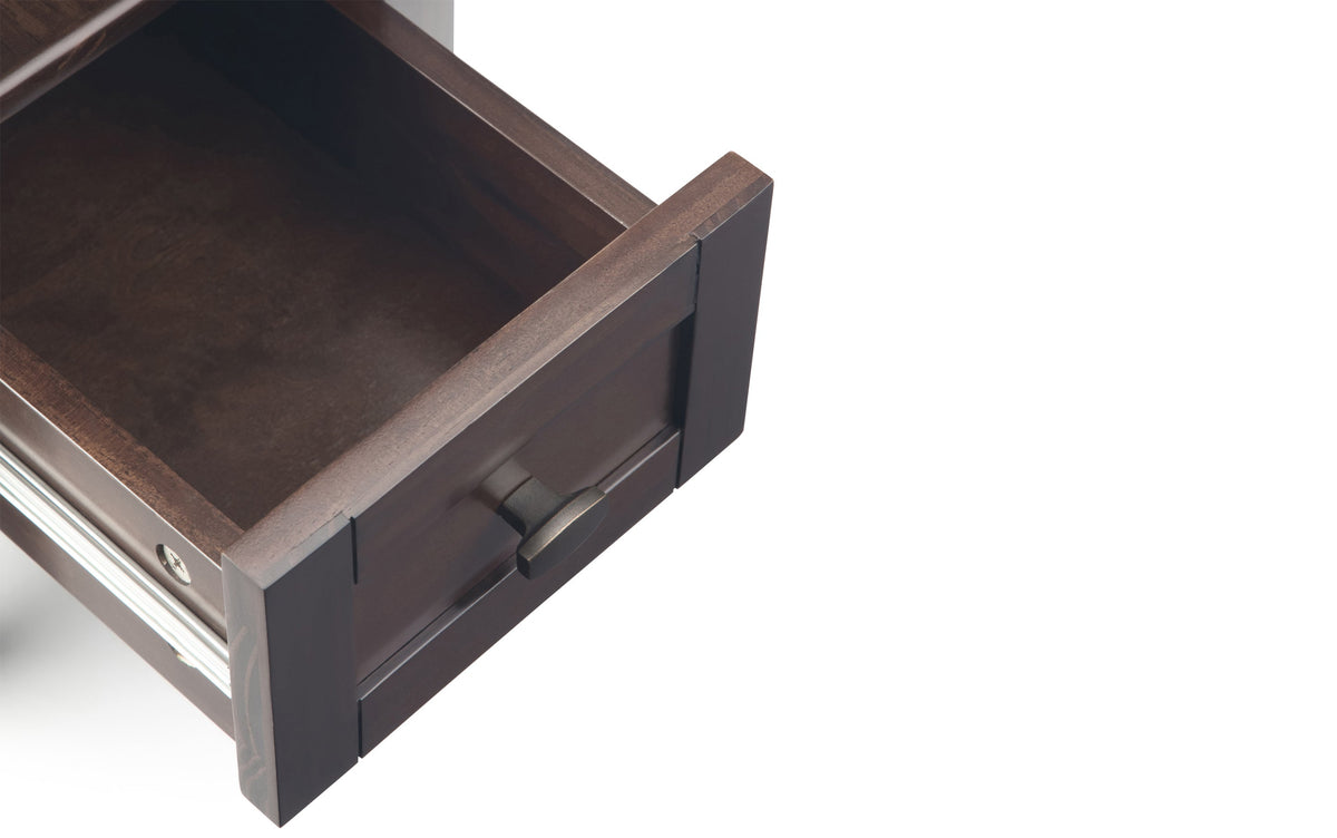 Brunette Brown | Warm Shaker 48 inch Coffee Table with 14 inch End Tables (Set of 3)