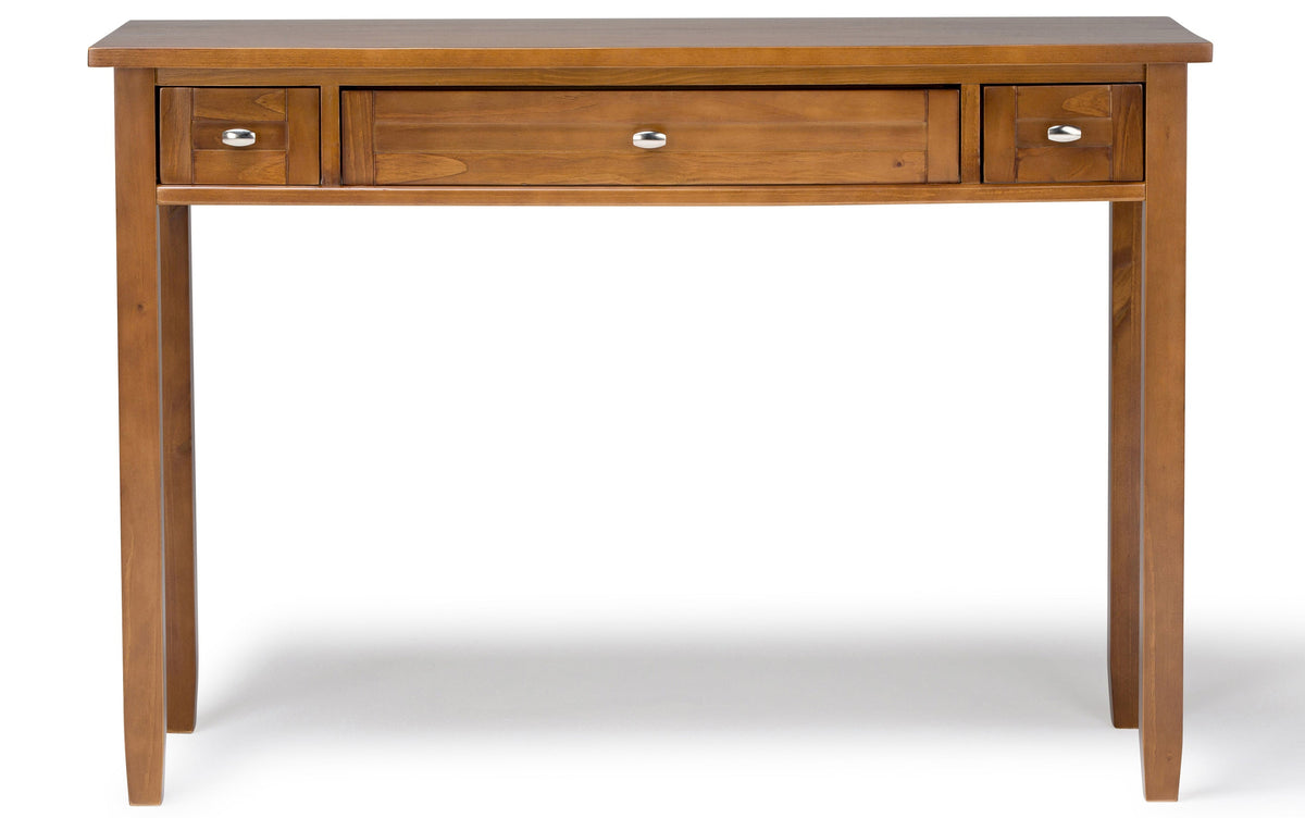 Light Golden Brown | Warm Shaker 48 inch Desk and 26 inch Bookcase