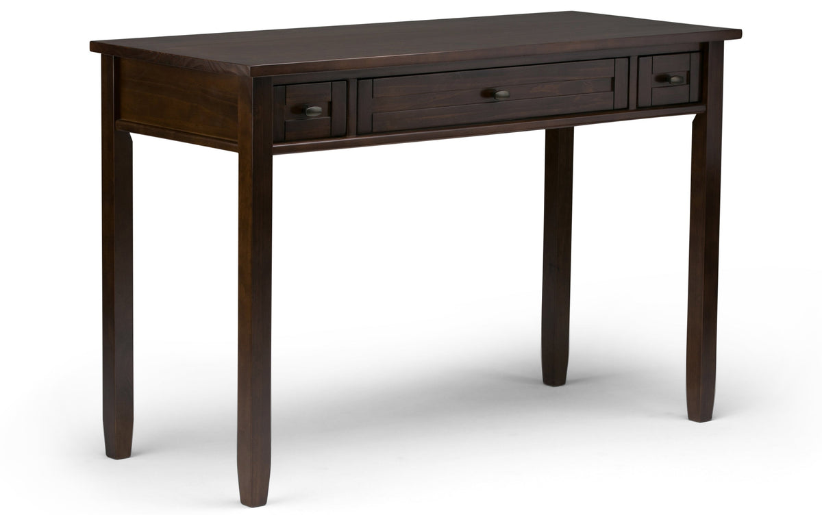 Brunette Brown | Warm Shaker 48 inch Desk and 26 inch Bookcase
