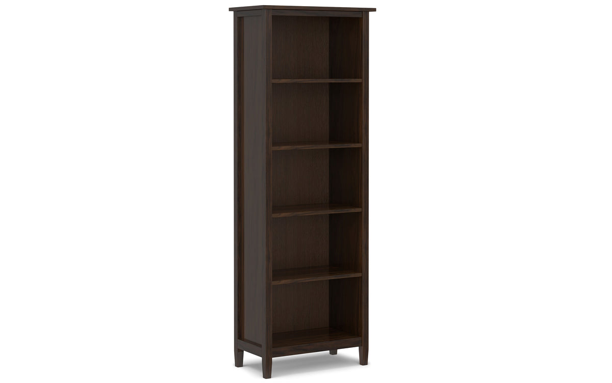 Brunette Brown | Warm Shaker 48 inch Desk and 26 inch Bookcase