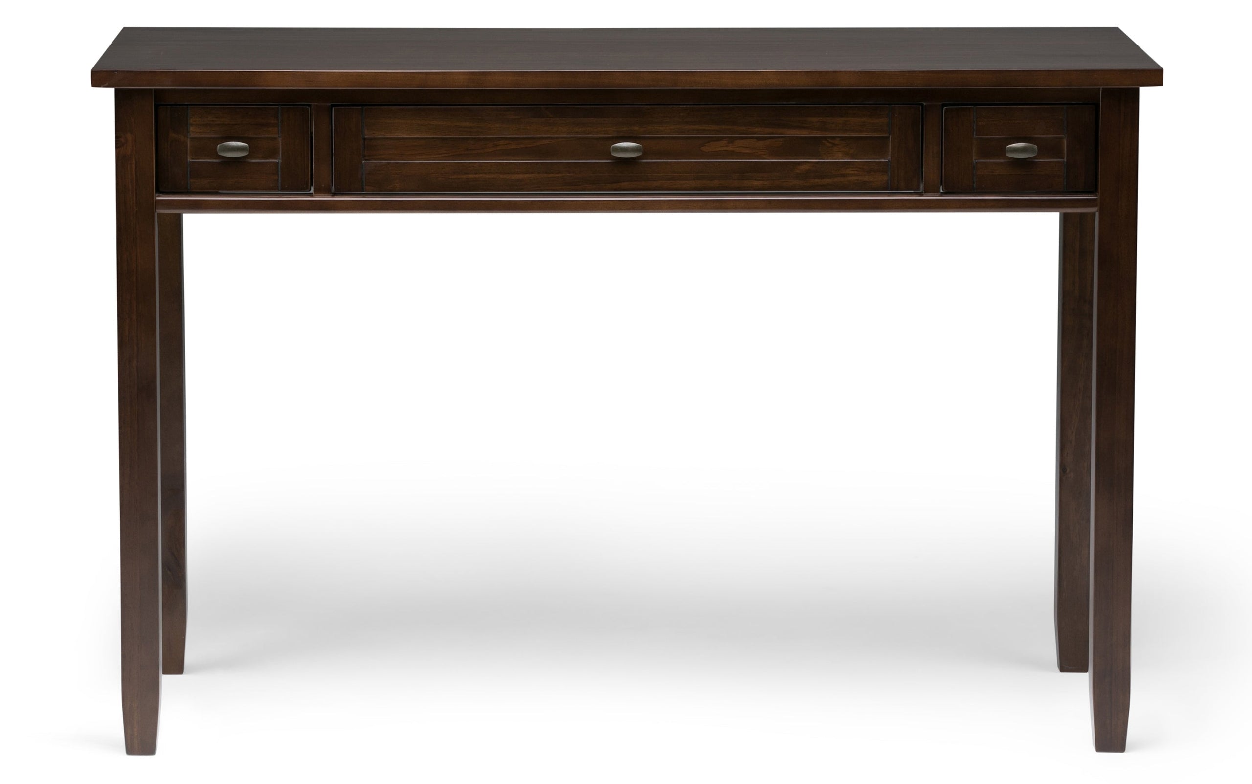 Brunette Brown | Warm Shaker 48 inch Desk and 26 inch Bookcase