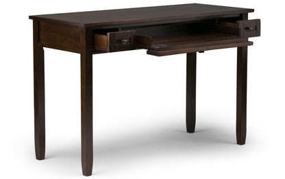 Brunette Brown | Warm Shaker 48 inch Desk and 26 inch Bookcase