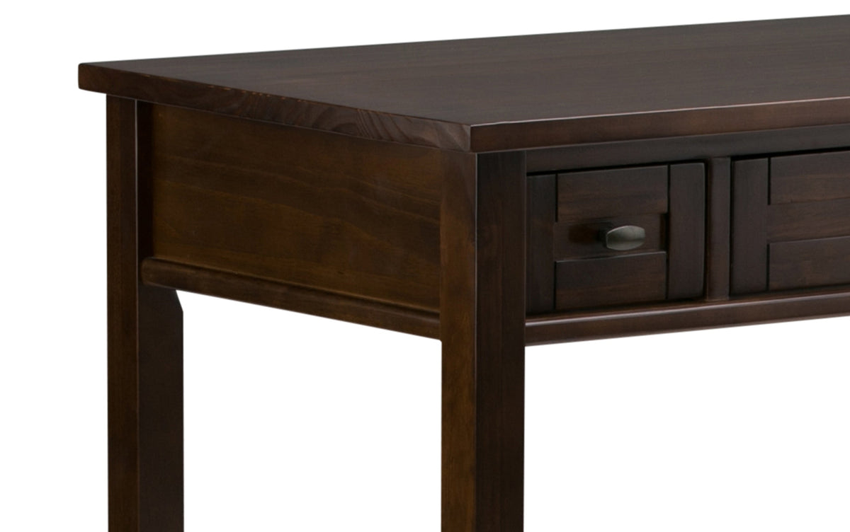 Brunette Brown | Warm Shaker 48 inch Desk and 26 inch Bookcase
