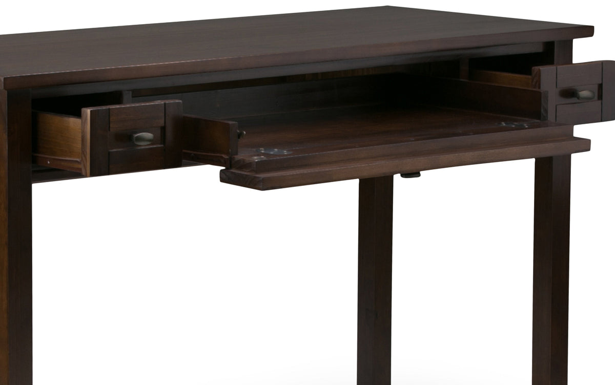 Brunette Brown | Warm Shaker 48 inch Desk and 26 inch Bookcase
