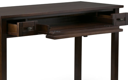 Brunette Brown | Warm Shaker 48 inch Desk and 26 inch Bookcase
