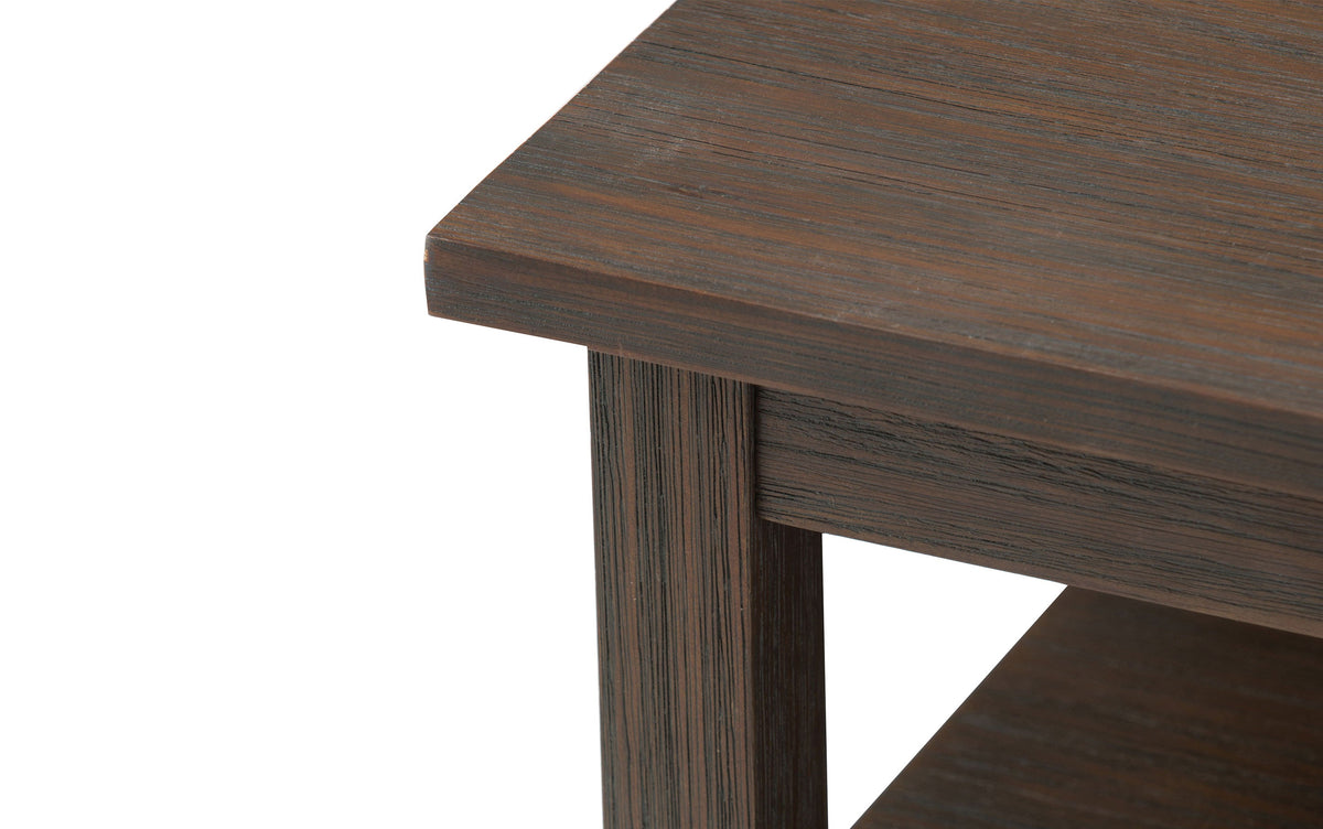 Farmhouse Brown | Warm Shaker 20 inch End Table (Set of 2)