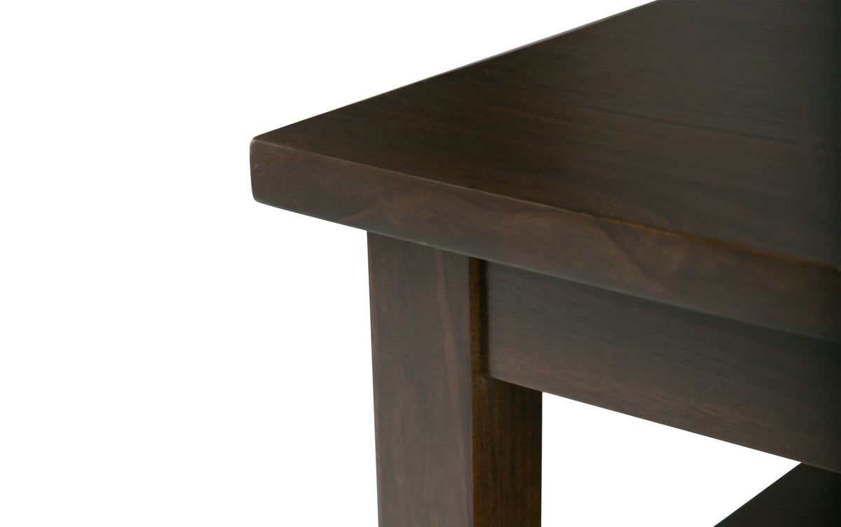 Brunette Brown | Warm Shaker 20 inch End Table (Set of 2)