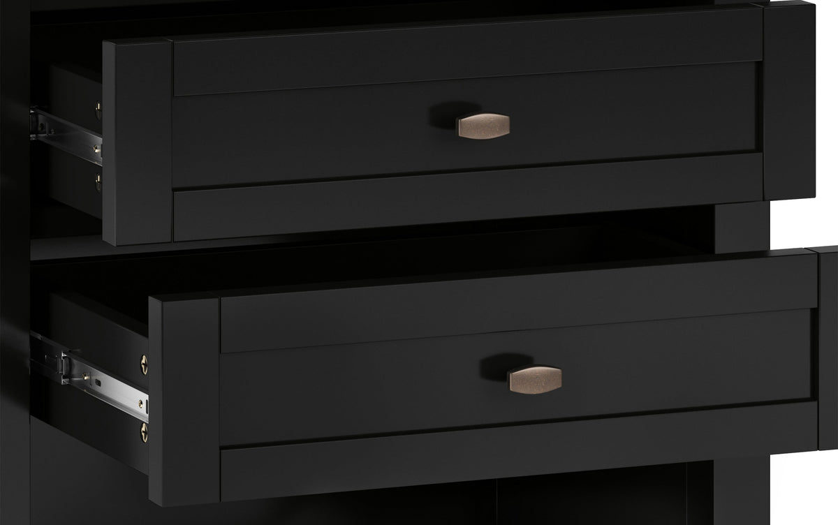 Black | Warm Shaker 24 inch Night Stand (Set of 2)