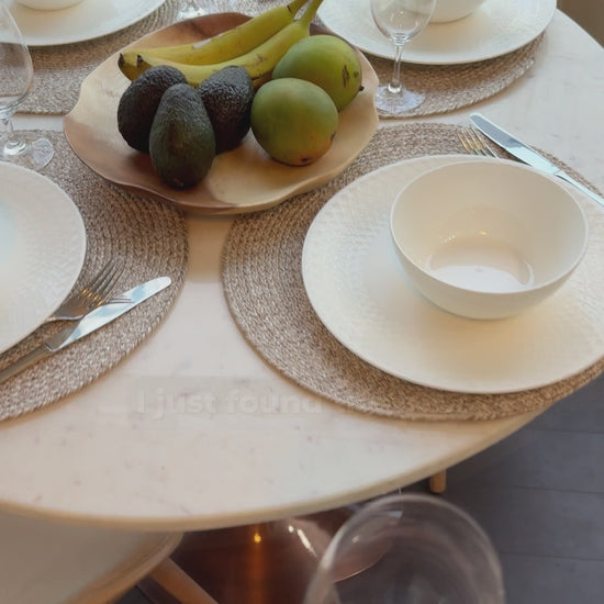 White/Copper  | Osborne Dining Table
