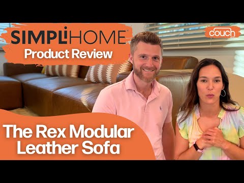 Caramel Brown Genuine Leather | Rex Right Arm Module in Genuine Leather