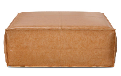 Distressed Camel Brown | Brody Extra Large Coffee Table Pouf