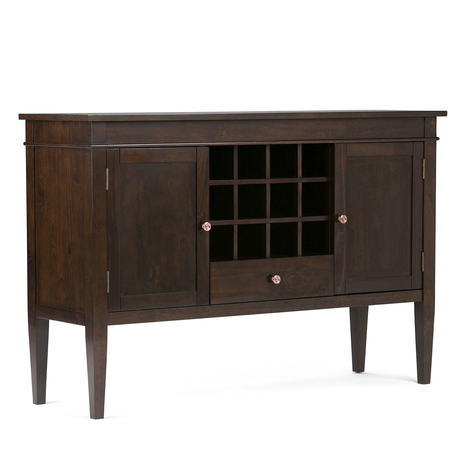 Brunette Brown | Carlton Sideboard Buffet & Wine Rack