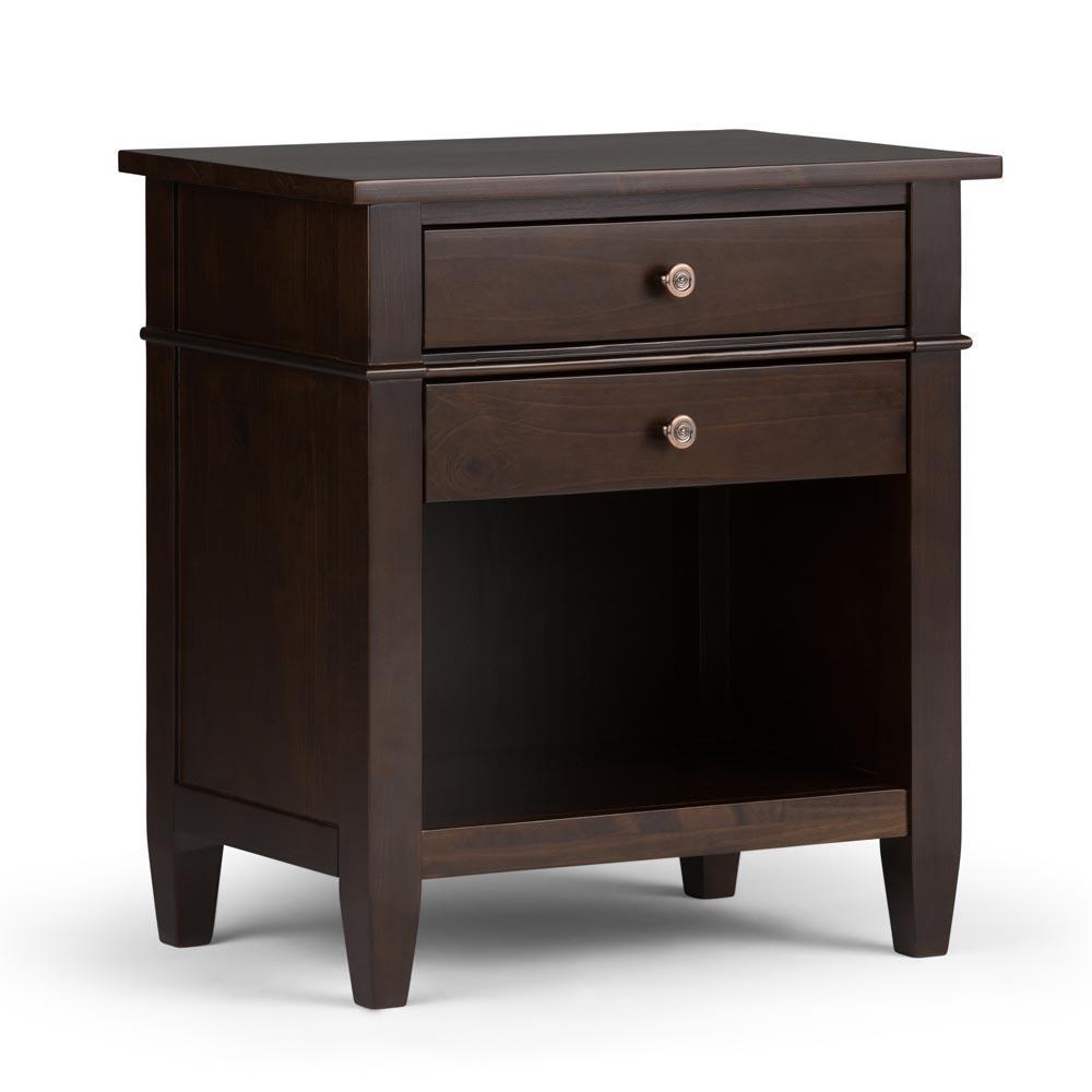 Brunette Brown | Carlton Bedside Table