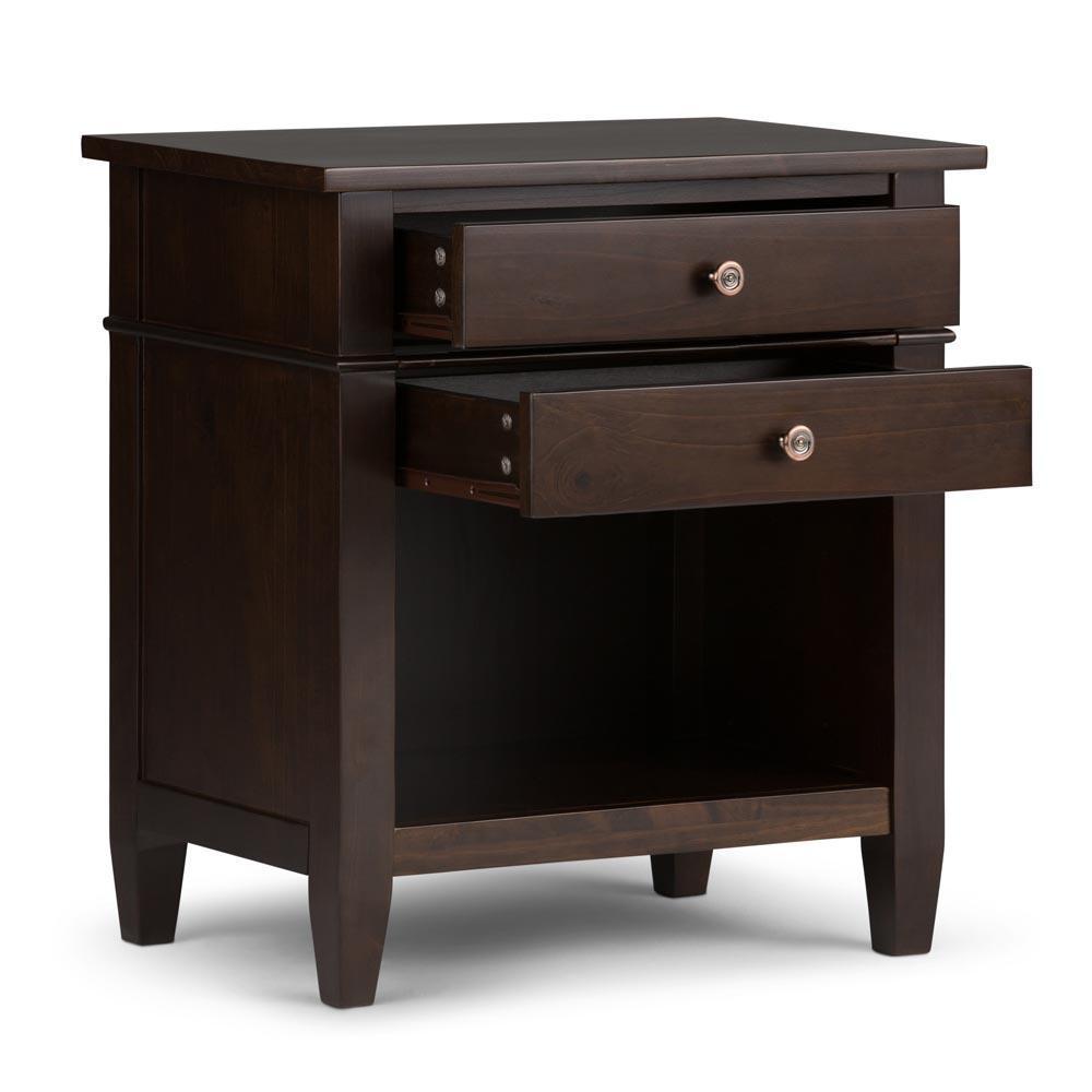 Brunette Brown | Carlton Bedside Table