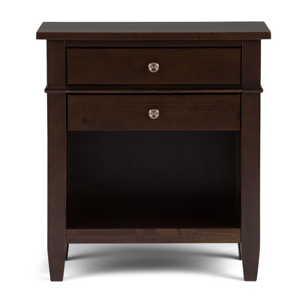 Brunette Brown | Carlton Bedside Table