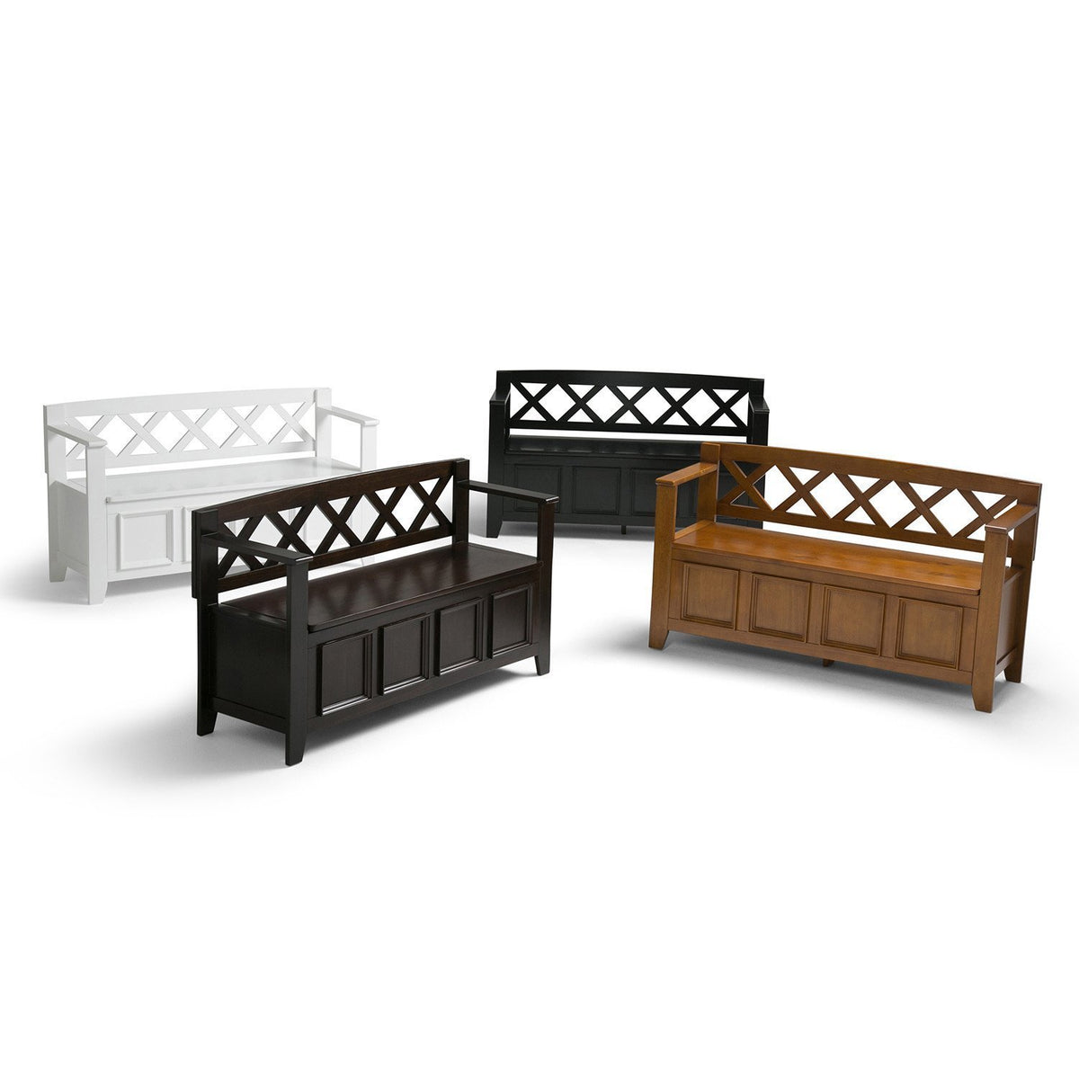 Avalon Light Brown | Amherst Entryway Bench