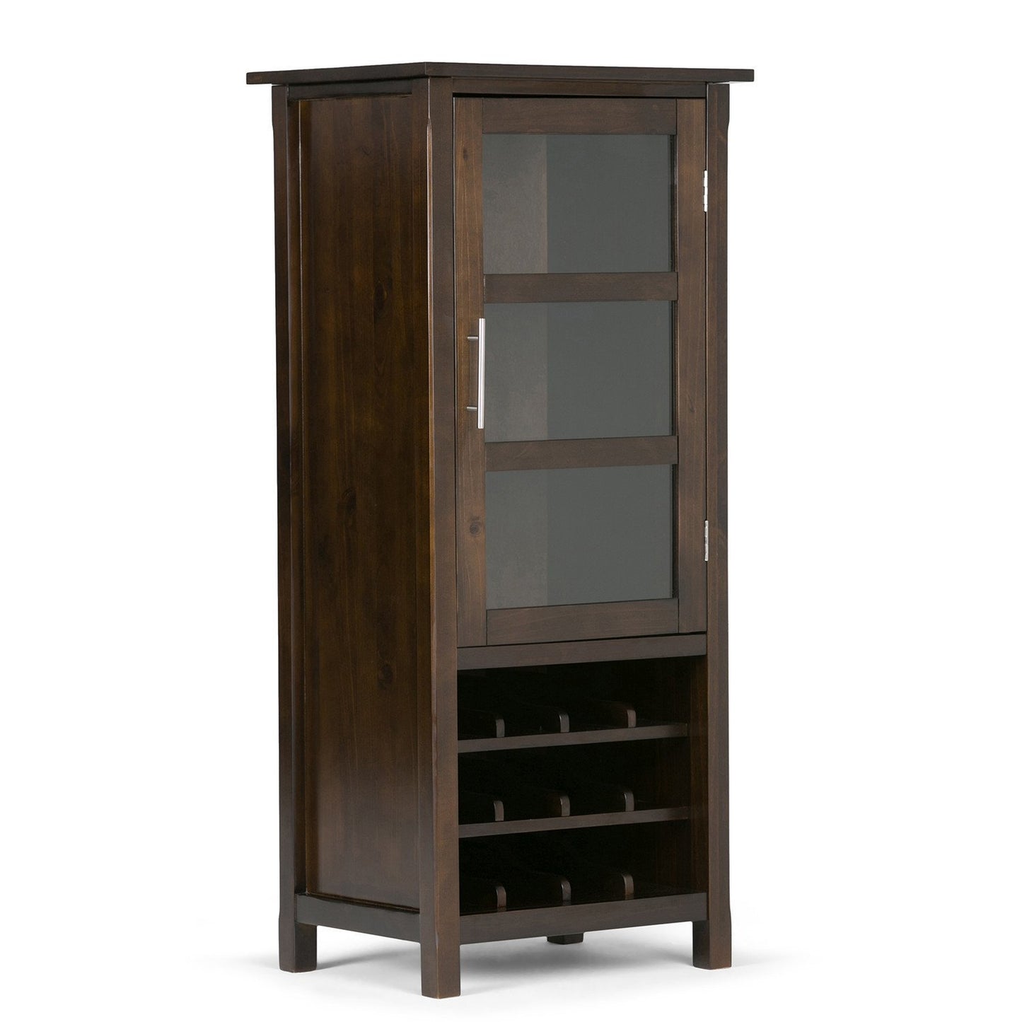 Brunette Brown | Avalon Wine Rack & Storage Cabinet