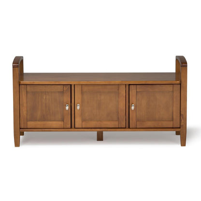 Brunette Brown | Warm Shaker 44 inch Entryway Bench