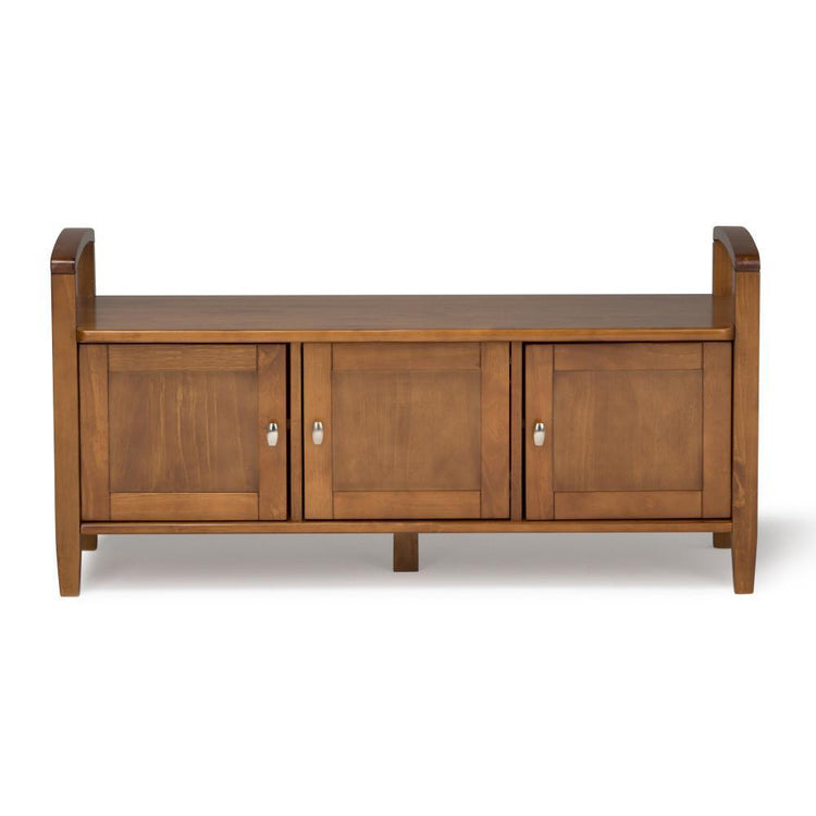 Brunette Brown | Warm Shaker 44 inch Entryway Bench