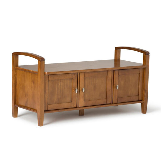Brunette Brown | Warm Shaker 44 inch Entryway Bench