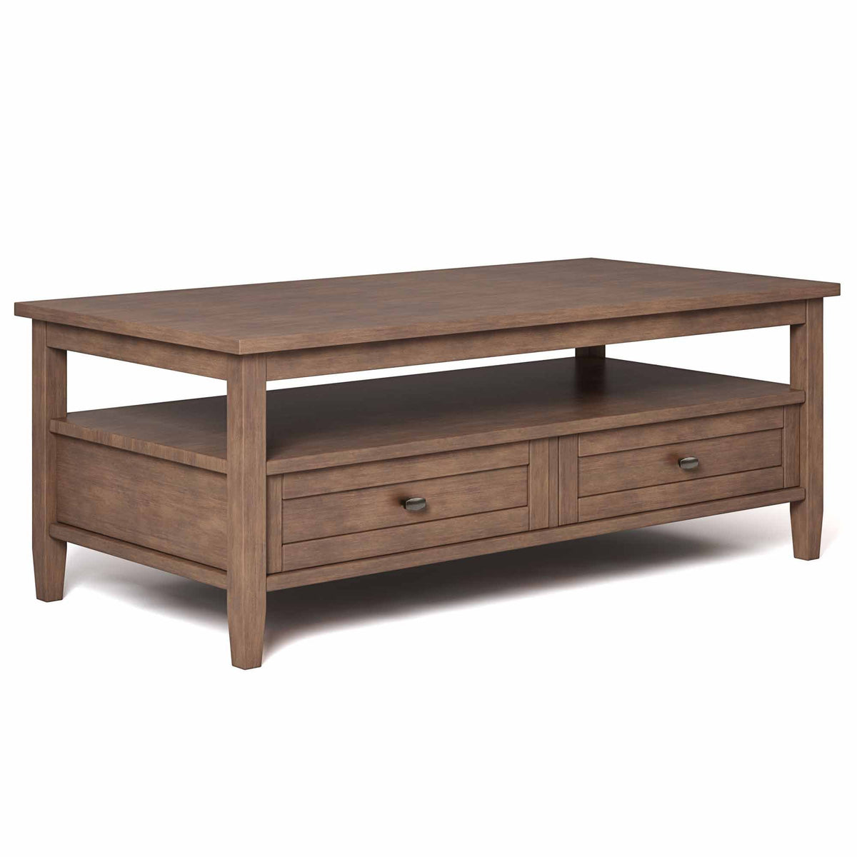 Rustic Natural Aged Brown | Warm Shaker Coffee Table