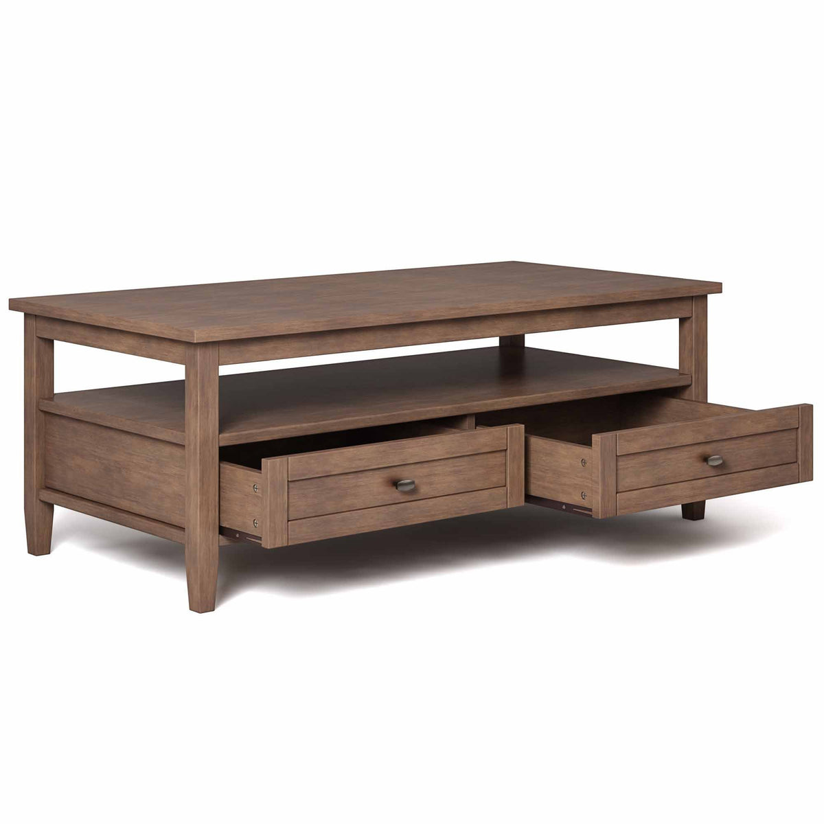 Rustic Natural Aged Brown | Warm Shaker Coffee Table