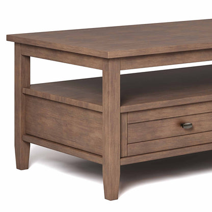 Rustic Natural Aged Brown | Warm Shaker Coffee Table