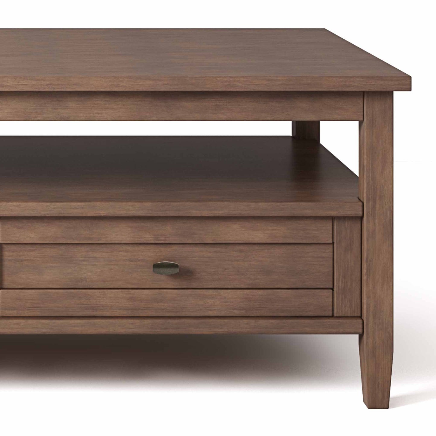 Rustic Natural Aged Brown | Warm Shaker Coffee Table