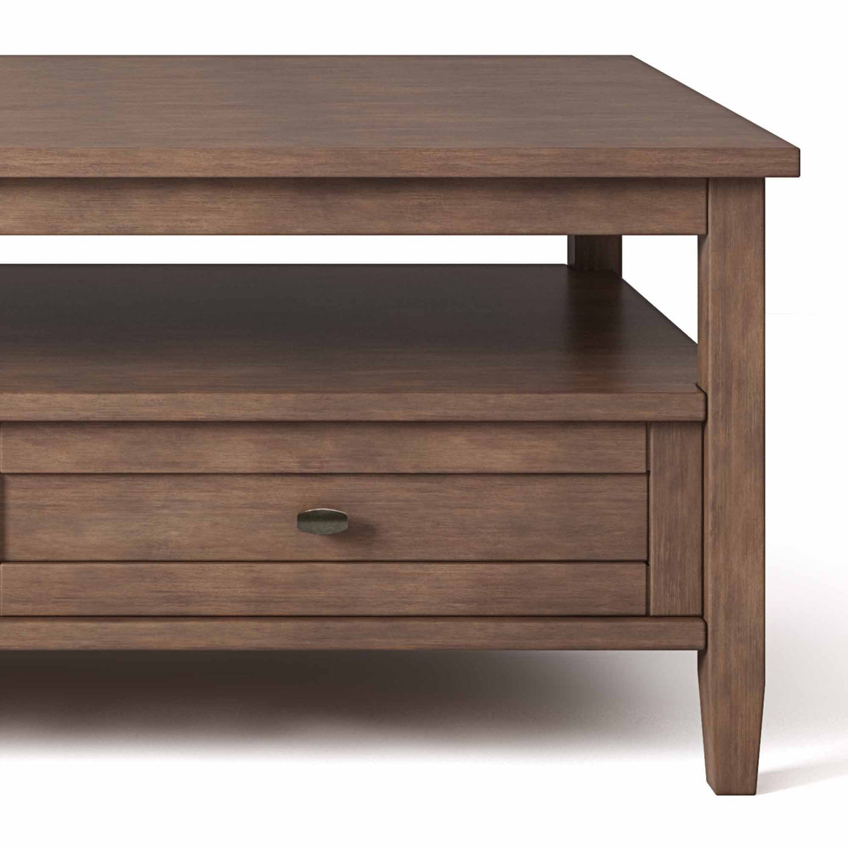 Rustic Natural Aged Brown | Warm Shaker Coffee Table