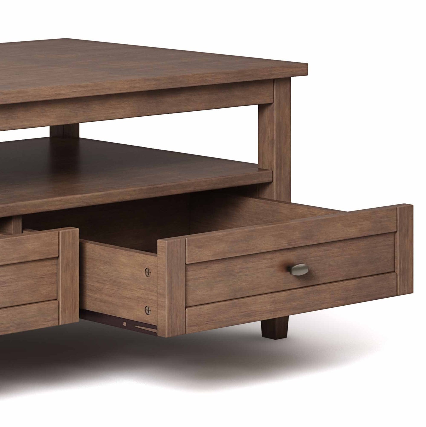 Rustic Natural Aged Brown | Warm Shaker Coffee Table