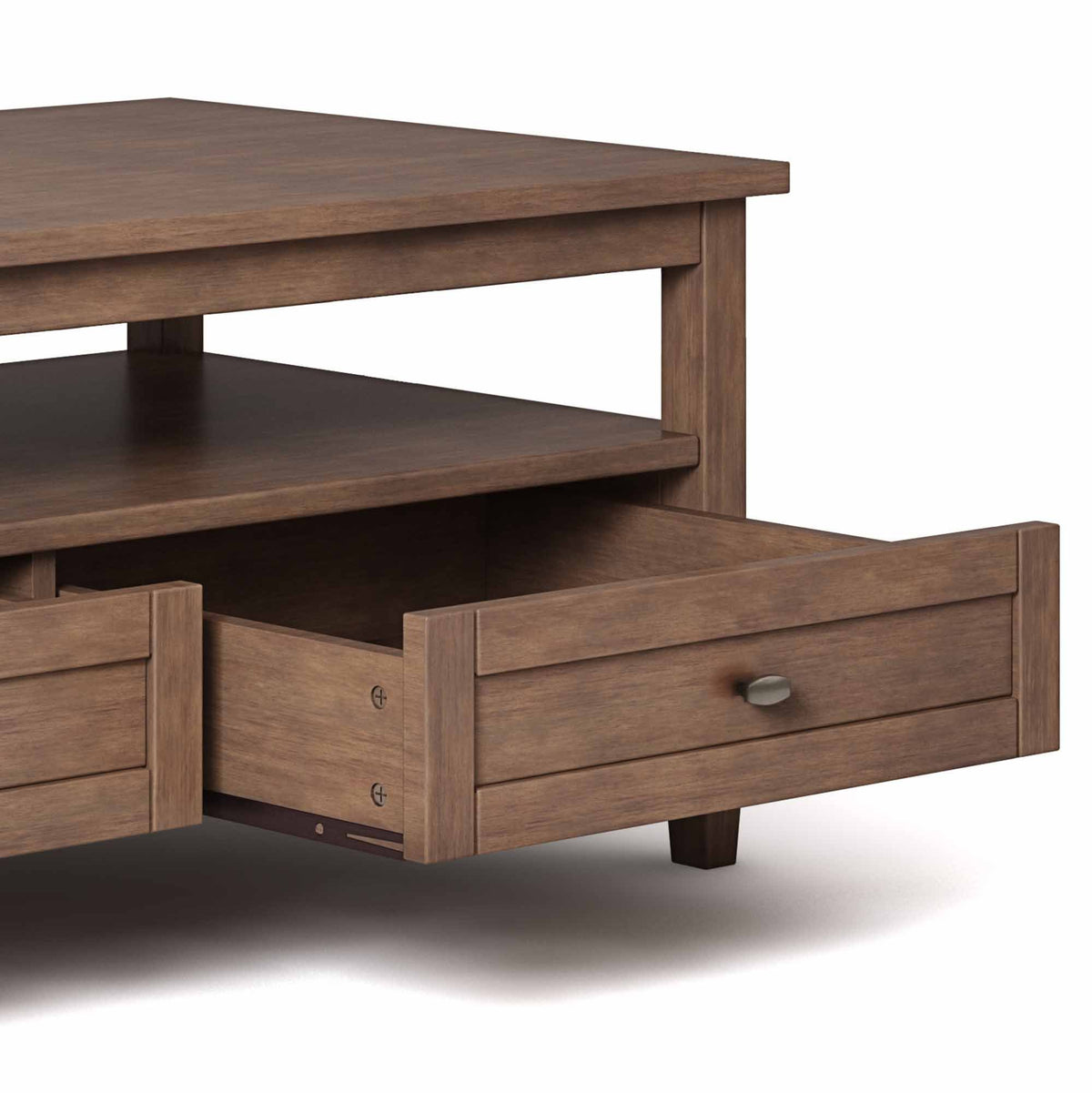 Rustic Natural Aged Brown | Warm Shaker Coffee Table